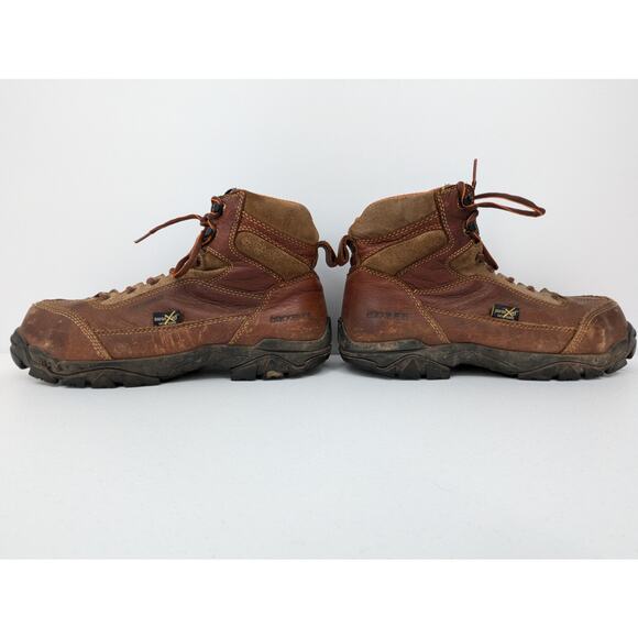 HYTEST Boots K12251 Brown Leather Safety Steel Toe Waterproof Boots Mens 13 - Picture 6 of 9